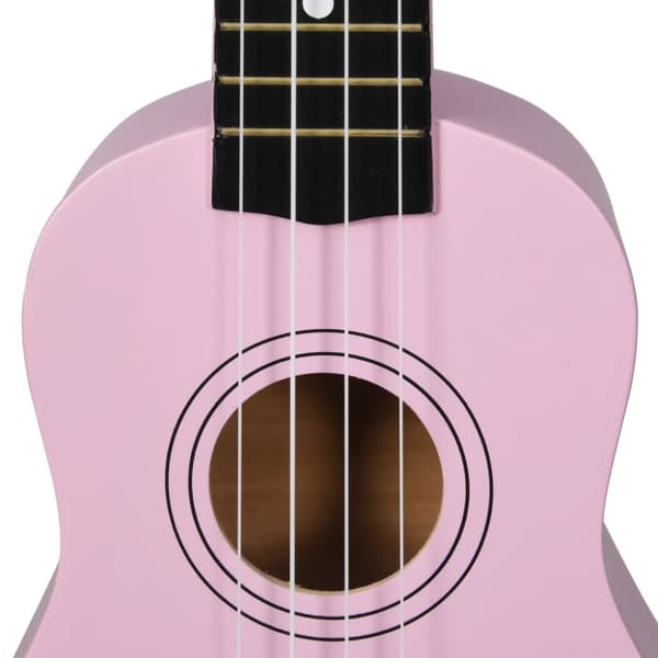 Sopranukulele med väska för barn sopran rosa 21"