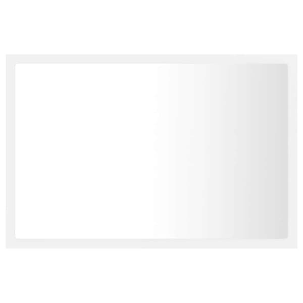 Badrumsspegel med LED vit 60x8,5x37 cm akryl