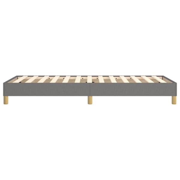Boxspring-sängram mörkgrå 80x200 cm tyg