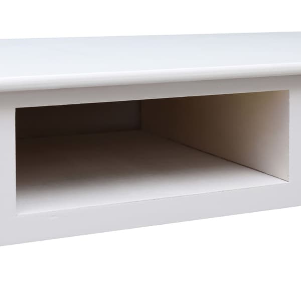 Skrivbord vit 110x45x76 cm trä