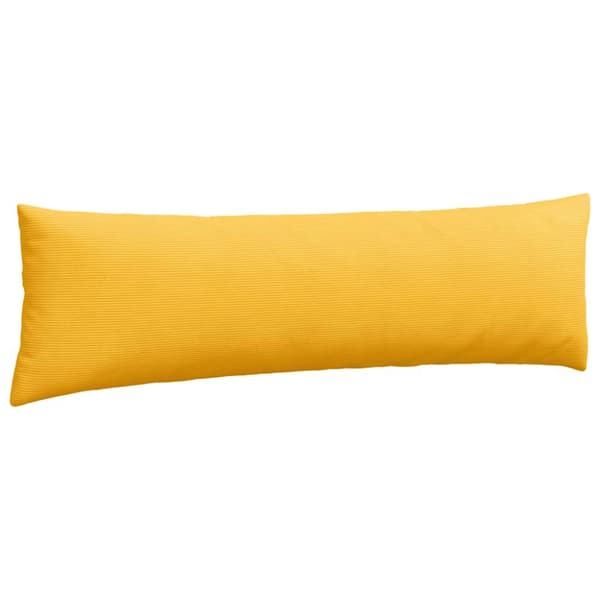 Sofakuddar 2 pcs Ljusgul 145 x 40 cm Kordread tyg