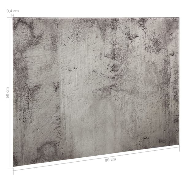 Magnetisk glastavla väggmonterad 80x60 cm