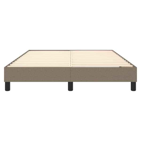Boxspring-sängram taupe 140x200 cm tyg