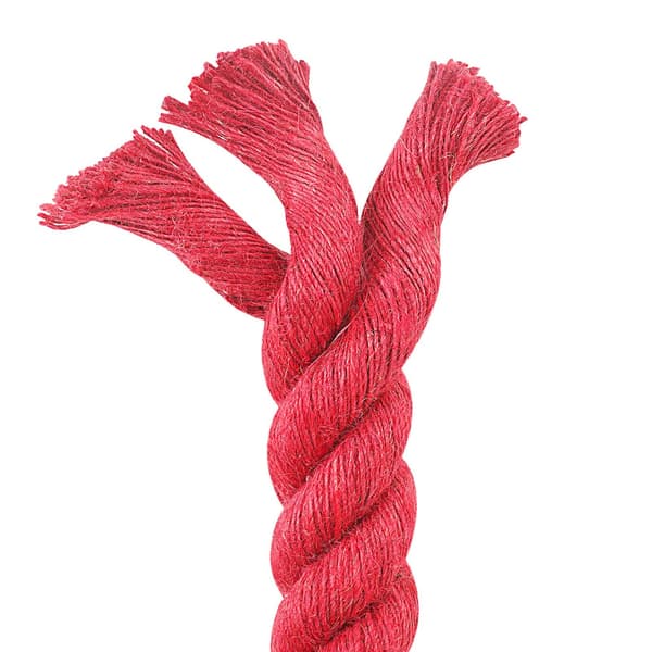 Juterep Röd 100% Tossa jute