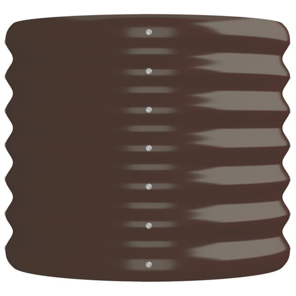 Odlingslåda galvaniserat stål 152x40x36 cm brun