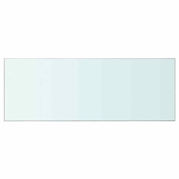 Hyllplan 2 st glas genomskinlig 80x30 cm