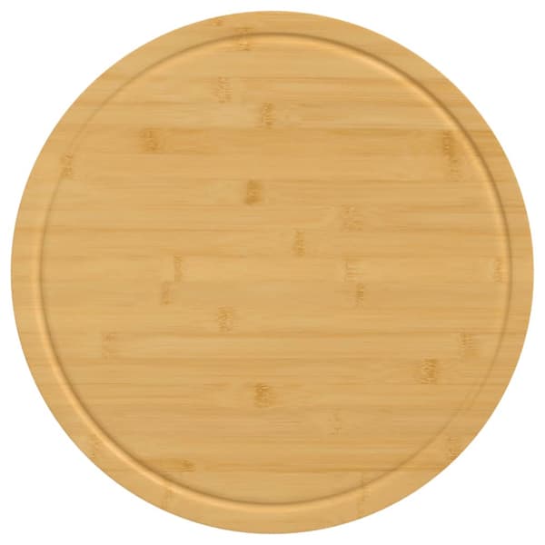 Skärbrädor 6 st Ø40x1,5 cm bambu