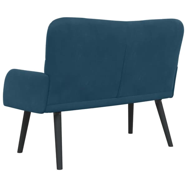 Tvåsitssoffa Blå 115 x 61 x 87 cm Sammet
