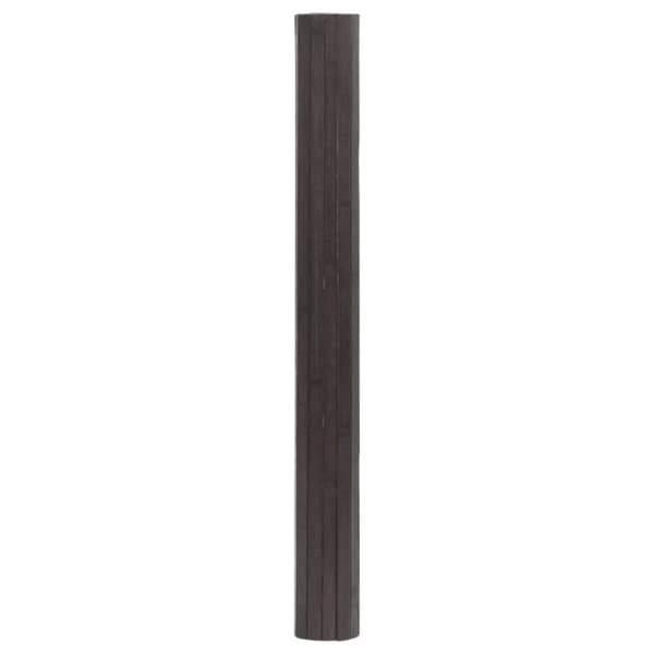 Matta rektangulär mörkbrun 100x500 cm bambu