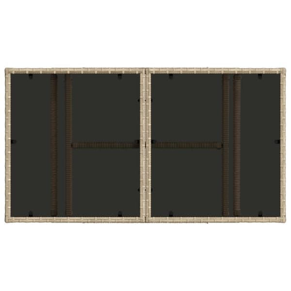 Trädgårdsoffset 5 st Beige konstrotting