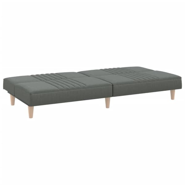 Bäddsoffa mörkgrå tyg