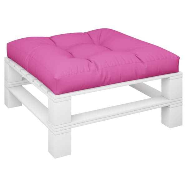 Palldyna rosa 70x70x12 cm tyg