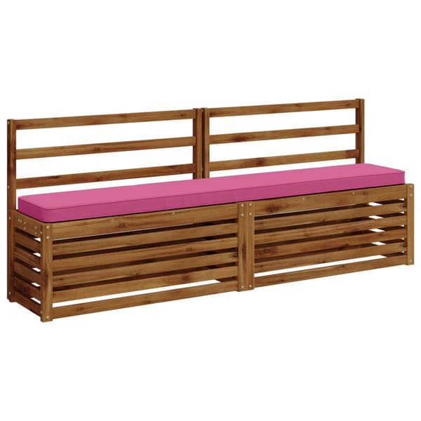 2-delade Bänk Kuddar VUGHT 2 st 100% Polyester Rosa