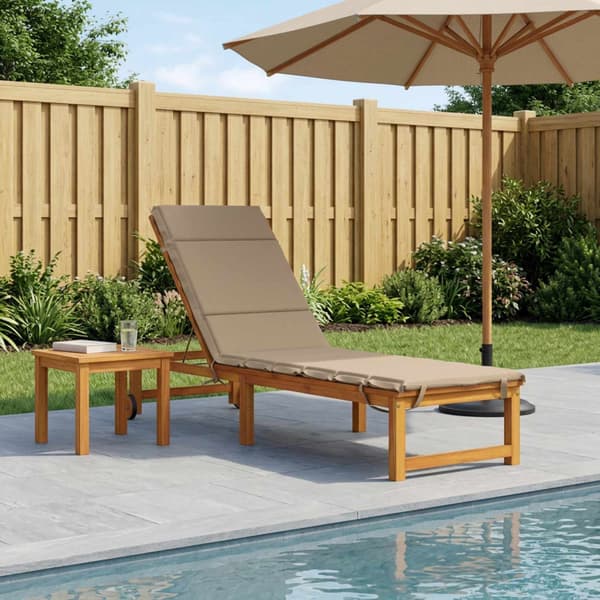 Solstol Kudde GEMERT 100% Polyester Sand 200 x 60 x 3 cm