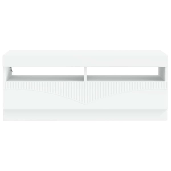 LED TV-skåp Vit Konstruerat trä