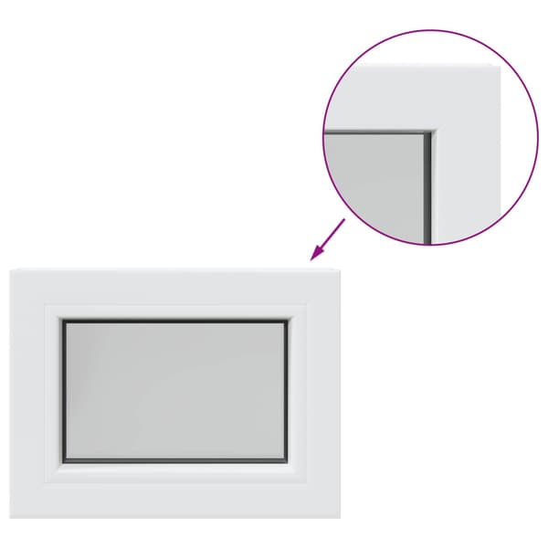 Källarfönster RISOR 35 x 30 cm PVC och glas