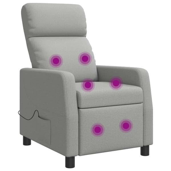 Massagefåtölj Moln Grå Tyg