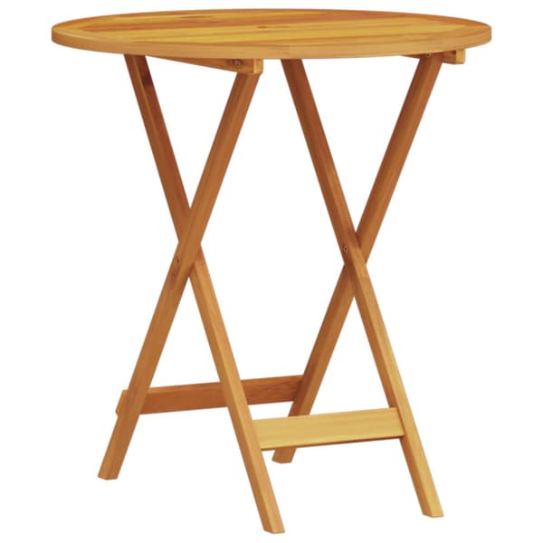 Fällbart bistroset 3 pcs Brun Massivt Akaciaträ