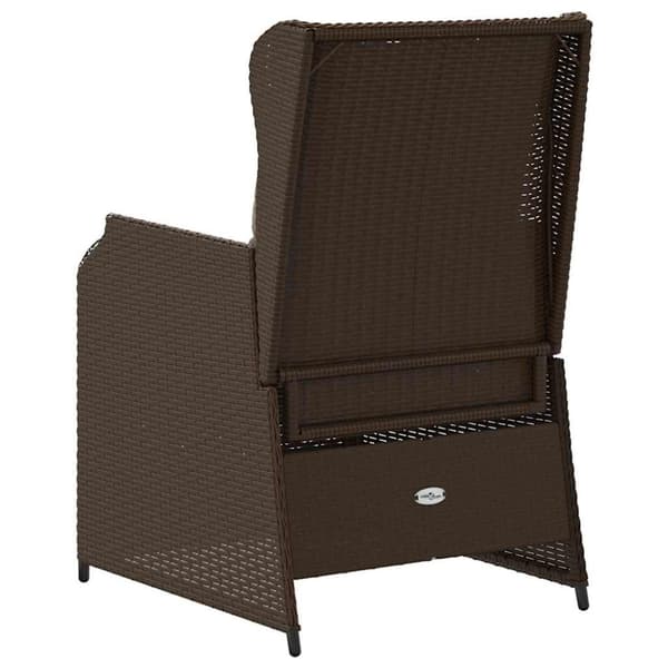 Trädgårdsbänk 2 pcs Brun konstrotting