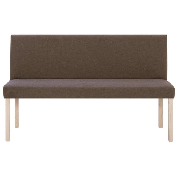 Bänk 139,5 cm polyester brun