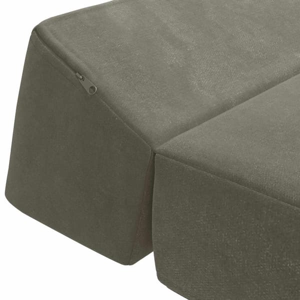 Fällbar Soffbed Ljusgrå 60 x 70 x 41 cm Tyg