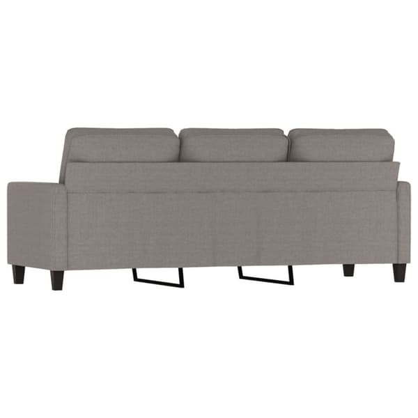3-sitssoffa taupe 180 cm tyg
