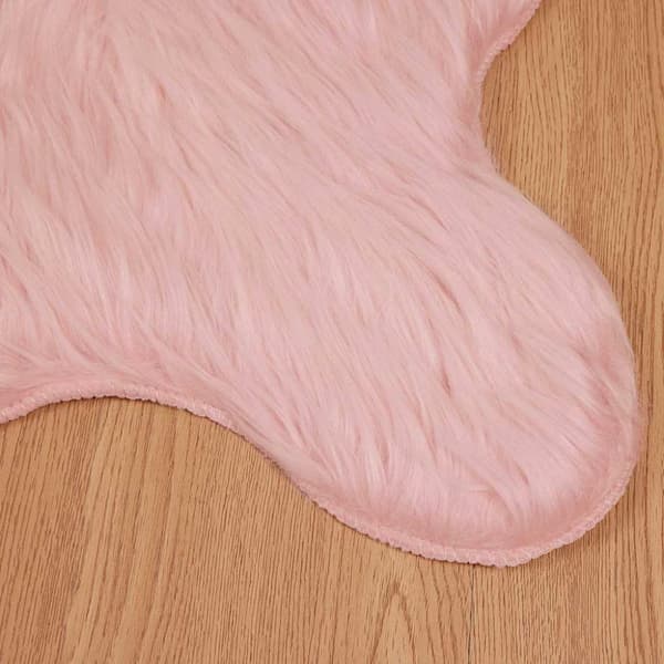 Fuskfäll matta TAFALLA Rosa 60 x 90 cm Polyester