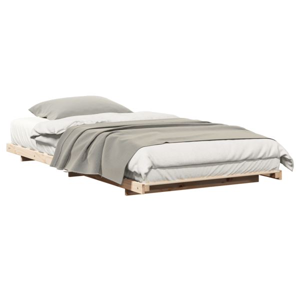 Sängram Brun 80 x 210 cm Massiv furu