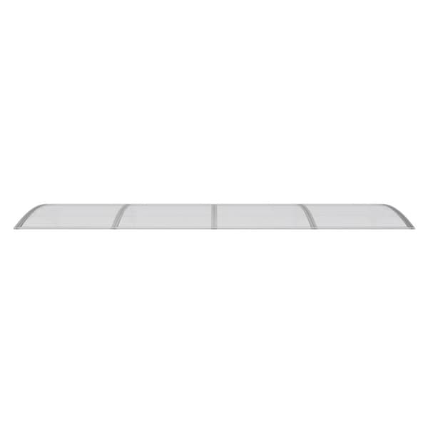 Dörrtak grå 350x100 cm polykarbonat