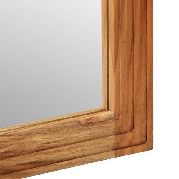 Badrumsspegel Brun 70 x 50 x 2.5 cm Glas och solid akaciaträ
