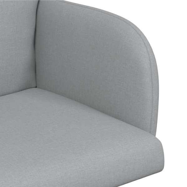 Matstolar 4 pcs Tyg Ljusgrå 60 x 56 x 96 cm
