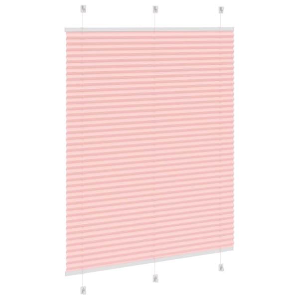 Plisserad persienn rosa 110x150 cm tyg bredd 109,4cm polyester