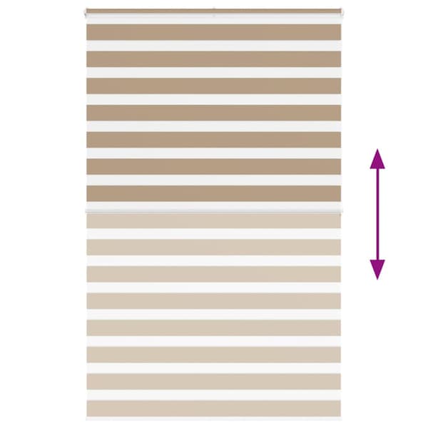 Rullgardin zebra 150x200 cm tyg bredd 145,9 cm polyester
