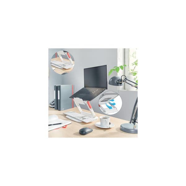 Laptopstativ LEITZ Ergo justerbart vit
