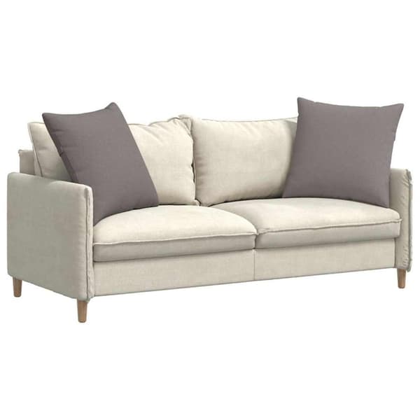 Sofakuddar 2 pcs Taupe 60 x 60 cm tyg