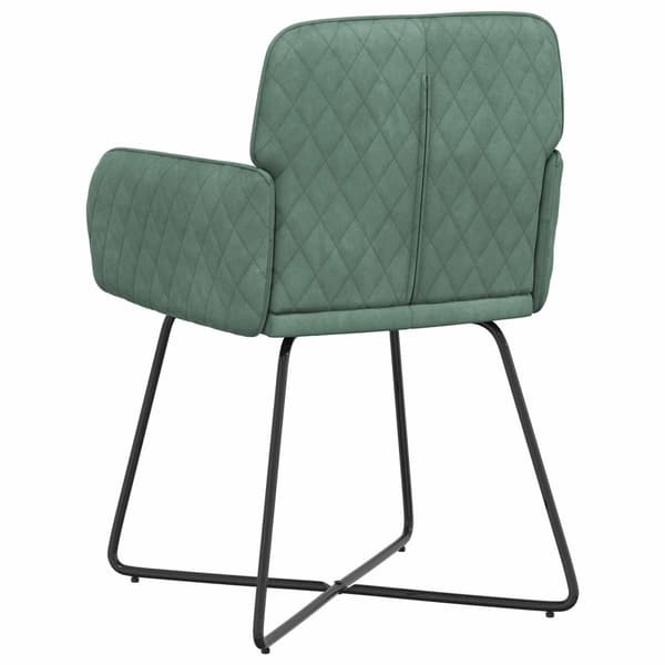 Matstolar 2 pcs Sammet Havgrön 59 x 56,5 x 86 cm