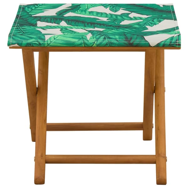 Deck Chair 2 pcs Massiv Eukalyptus Trä Bladmönster