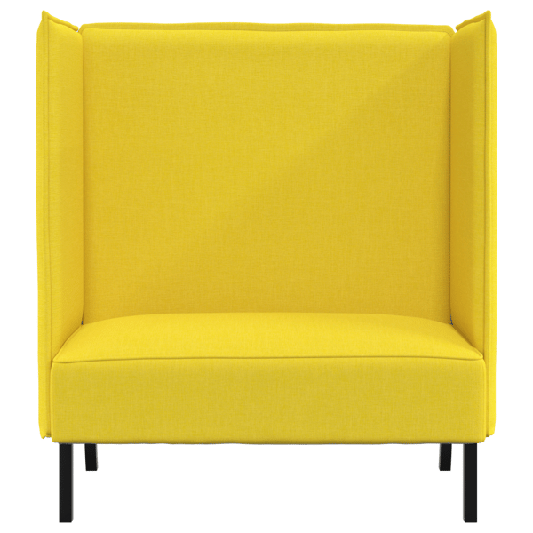 Hög Ryggsoffa 101cm Ljusgul tyg