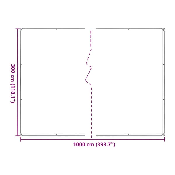 Växtskydd med öljetter 3x10 m polyeten