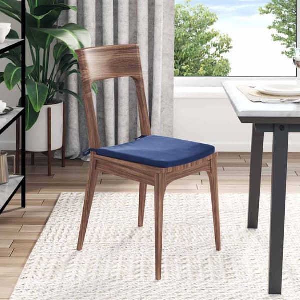Sittkuddar 4 pcs Polisblå 40 x 40 x 3 cm Sammet