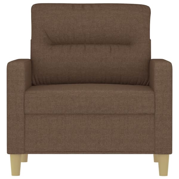 Fåtölj brun 60 cm tyg