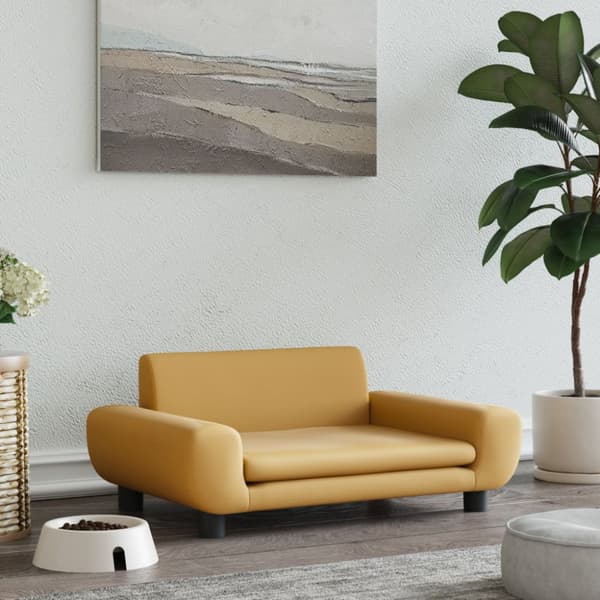 Hundbädd brun 70x45x33 cm sammet