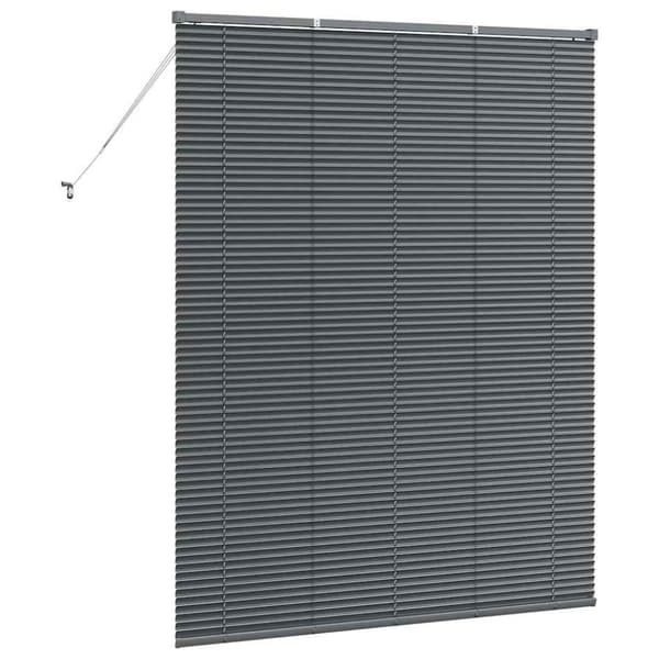 Persienner Mörkgrå 175 x 140 cm Aluminium