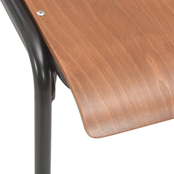 Matstolar 6 st brun plywood
