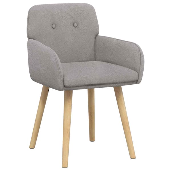 Matstolar 2 pcs Bouclé Ljusgrå 59 x 57 x 85 cm