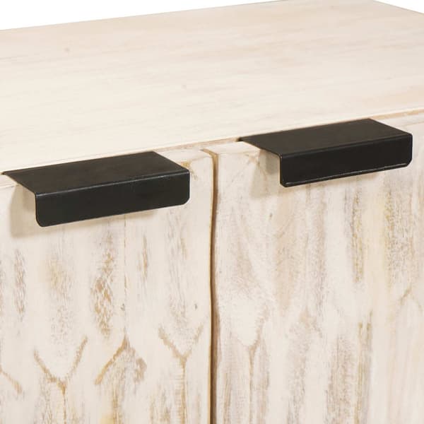 Sideboard 3 pcs Vit Tvätt Finish 180 x 33 x 75 cm