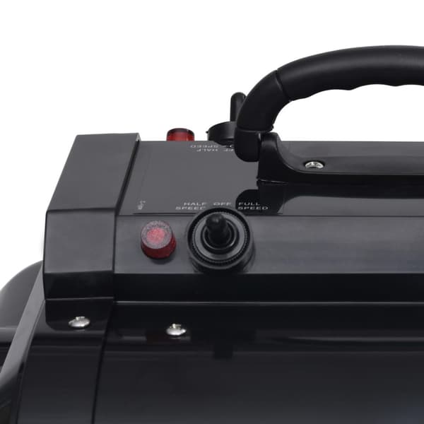 Husdjursfön dubbel motor svart