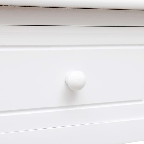 Skrivbord vit 110x45x76 cm trä