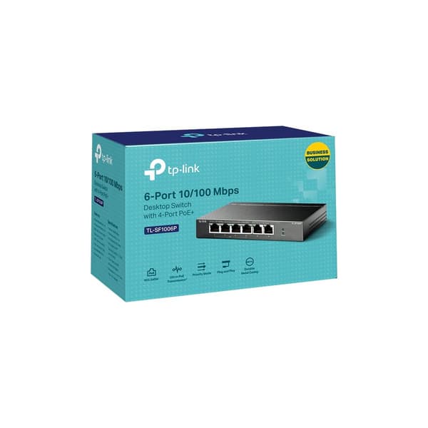 TP-Link TL-SF1006P - V1 - switch - 6 portar - ohanterad