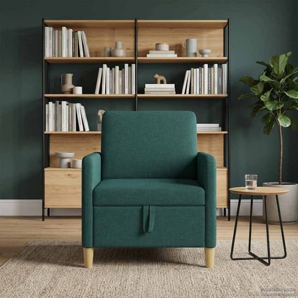 Soffa med förvaring Mörkgrön 72 x 78 x 87 cm Polyester